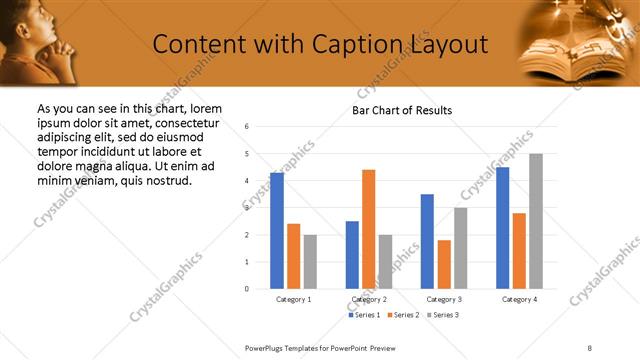 Content with Caption presentation slide layout