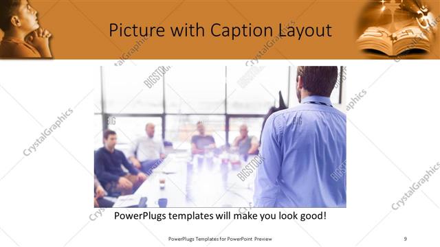 Picture with Caption presentation slide layout