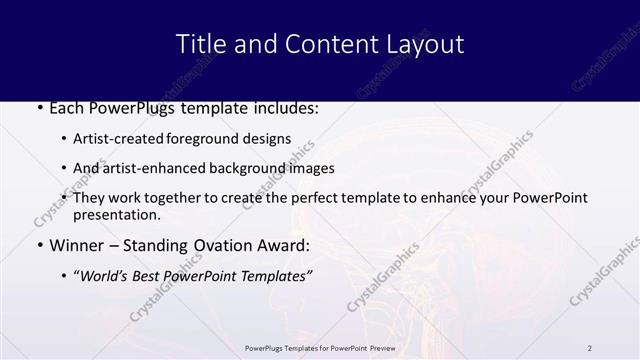 Title and Content presentation slide layout
