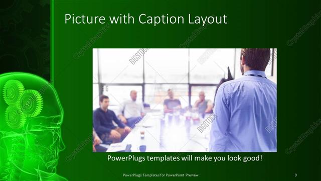 Picture with Caption presentation slide layout