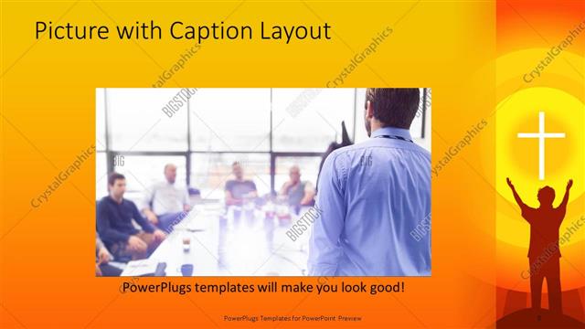 Picture with Caption presentation slide layout