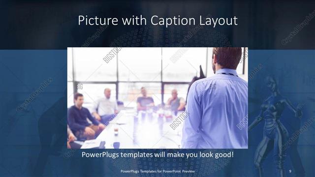 Picture with Caption presentation slide layout