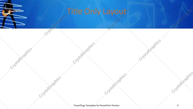 Title Only presentation slide layout