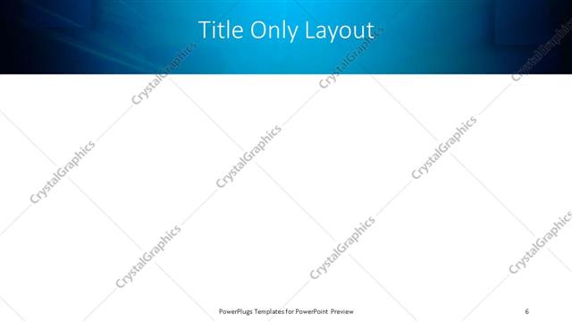 Title Only presentation slide layout