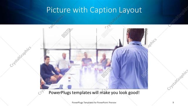 Picture with Caption presentation slide layout
