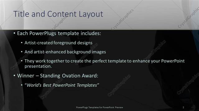 Title and Content presentation slide layout