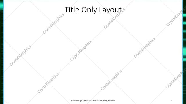 Title Only presentation slide layout