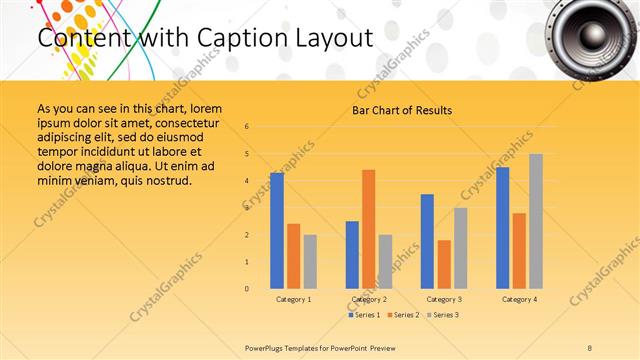 Content with Caption presentation slide layout