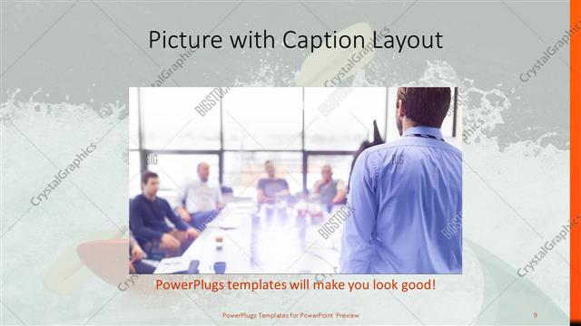 Picture with Caption presentation slide layout