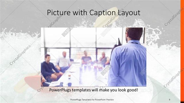 Picture with Caption presentation slide layout