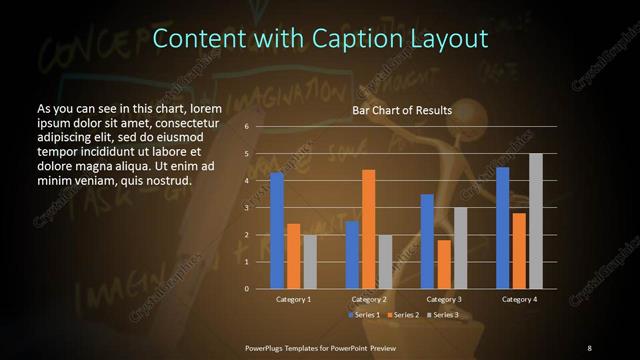 Content with Caption presentation slide layout