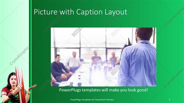 Picture with Caption presentation slide layout