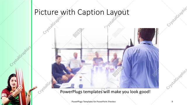Picture with Caption presentation slide layout
