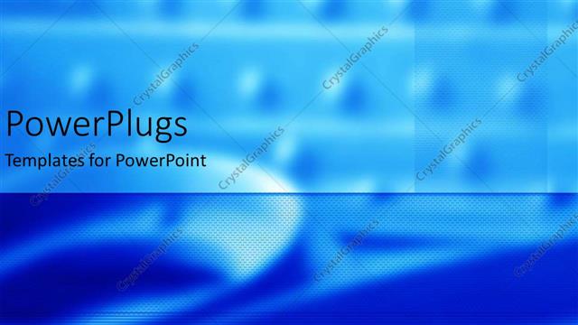  Presentation with faded - Depiction of industrial part with faded metal in blue background