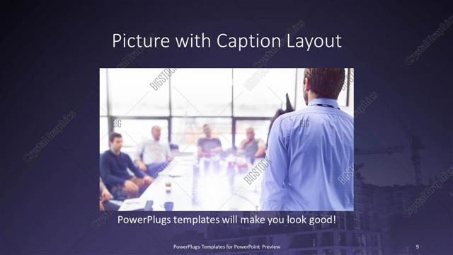 Picture with Caption presentation slide layout