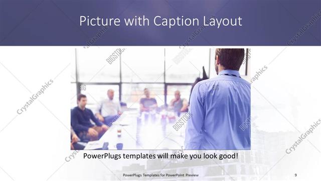 Picture with Caption presentation slide layout