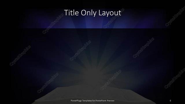 Title Only presentation slide layout