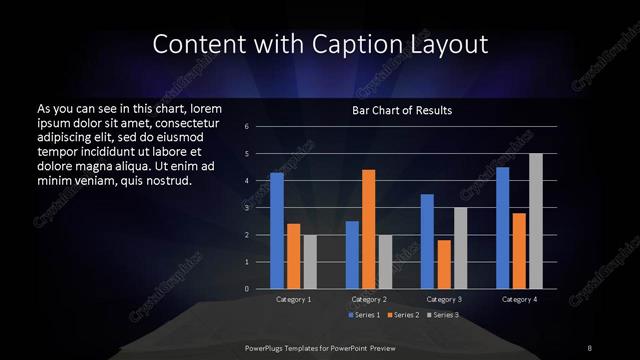 Content with Caption presentation slide layout