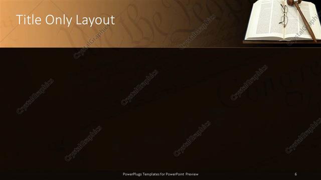 Title Only presentation slide layout