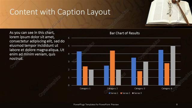 Content with Caption presentation slide layout