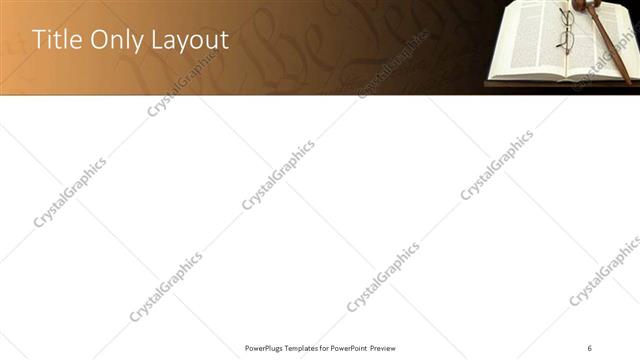 Title Only presentation slide layout