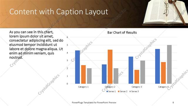 Content with Caption presentation slide layout