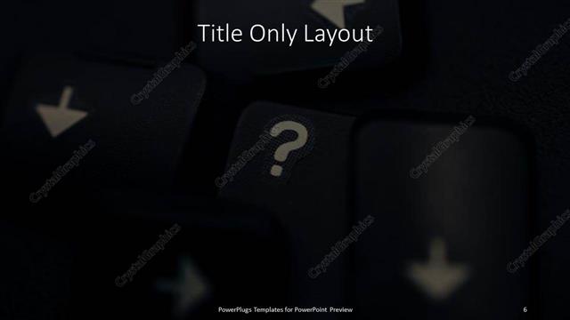 Title Only presentation slide layout
