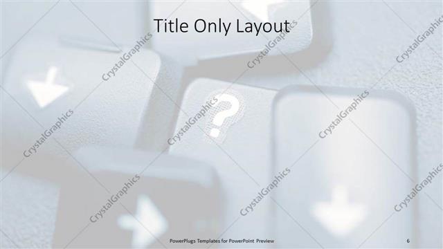 Title Only presentation slide layout