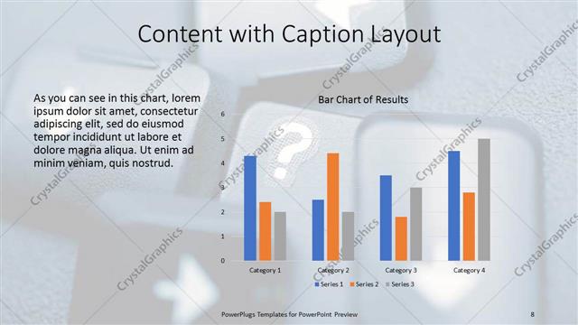 Content with Caption presentation slide layout