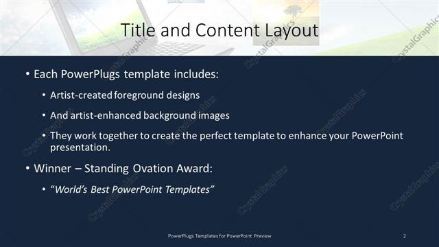 Title and Content presentation slide layout