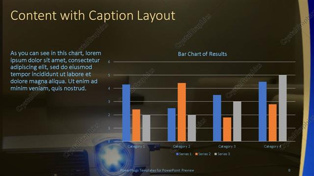 Content with Caption presentation slide layout