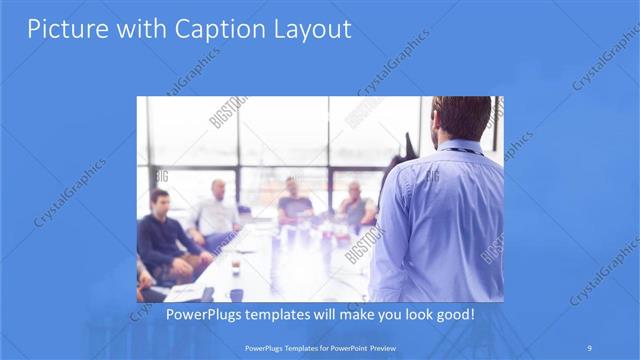 Picture with Caption presentation slide layout