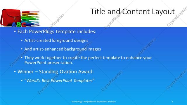 Title and Content presentation slide layout