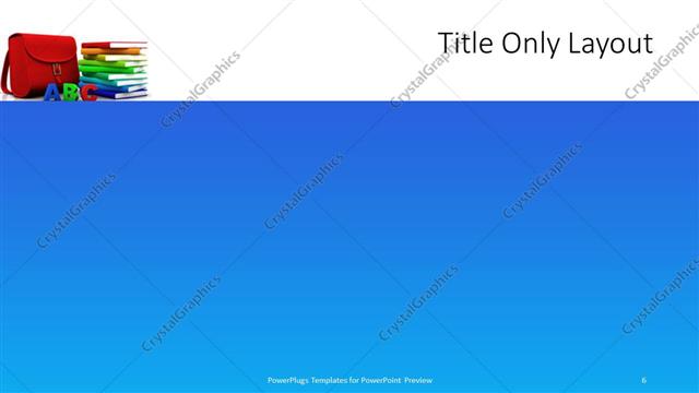 Title Only presentation slide layout