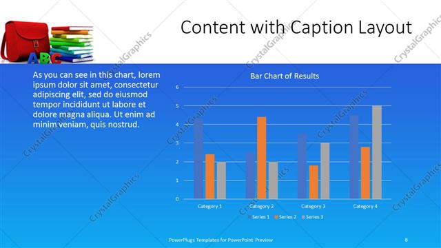 Content with Caption presentation slide layout