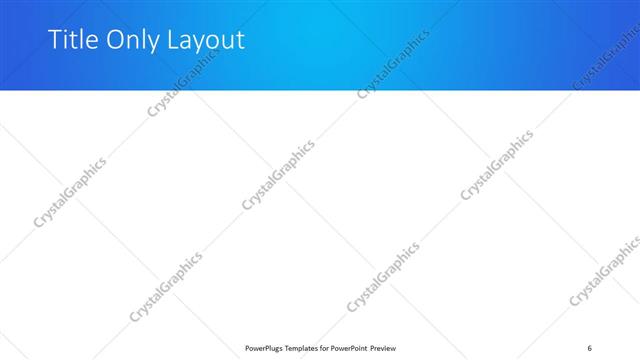 Title Only presentation slide layout