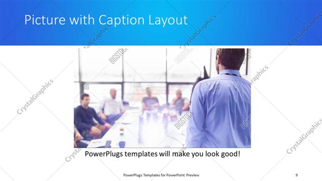 Picture with Caption presentation slide layout