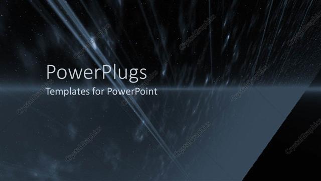  Presentation with light rays - Depiction of light rays falling on black background