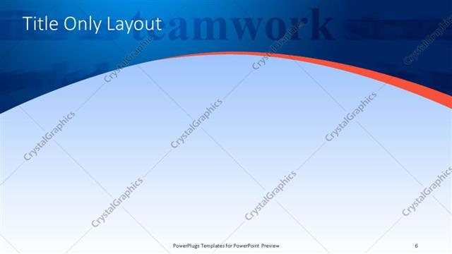 Title Only presentation slide layout