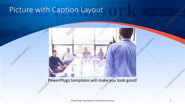 Picture with Caption presentation slide layout