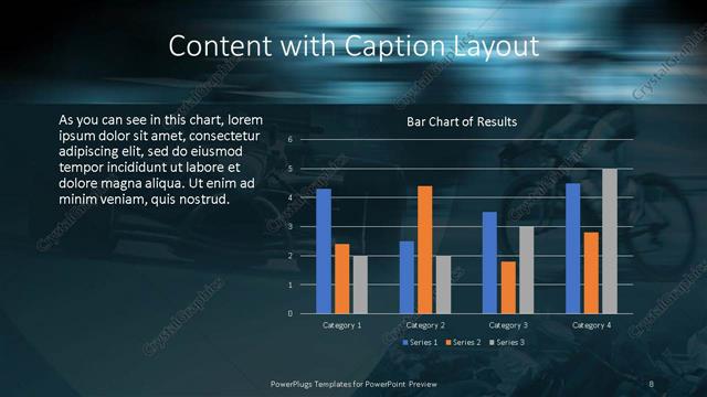 Content with Caption presentation slide layout