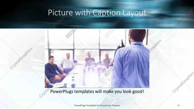 Picture with Caption presentation slide layout