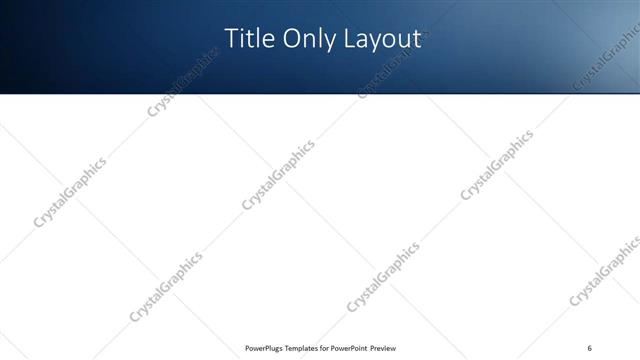 Title Only presentation slide layout