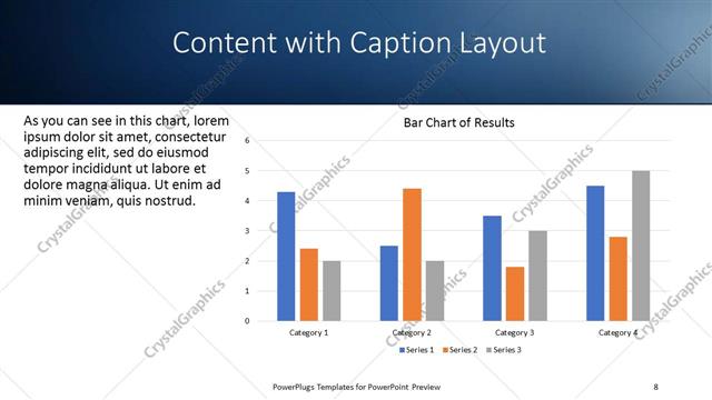 Content with Caption presentation slide layout
