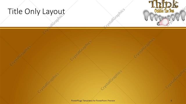 Title Only presentation slide layout