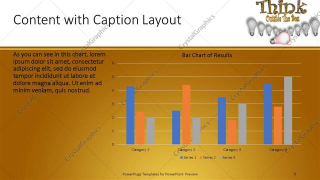 Content with Caption presentation slide layout