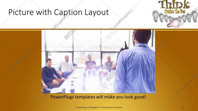 Picture with Caption presentation slide layout