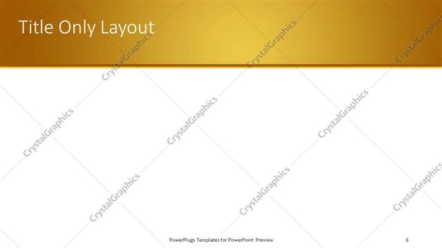 Title Only presentation slide layout