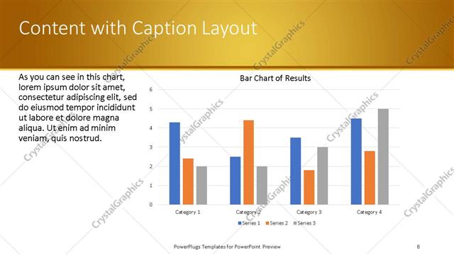 Content with Caption presentation slide layout