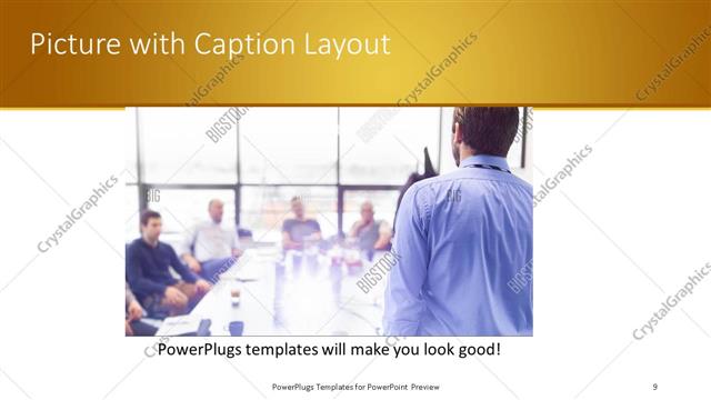 Picture with Caption presentation slide layout
